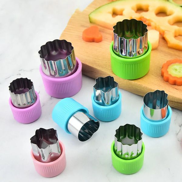 Creative Multi Piece Fruit Cutter Stainless Steel Embossing Mold Cookie Molds Vegetable Flower Butterfly Surface Tool 250107