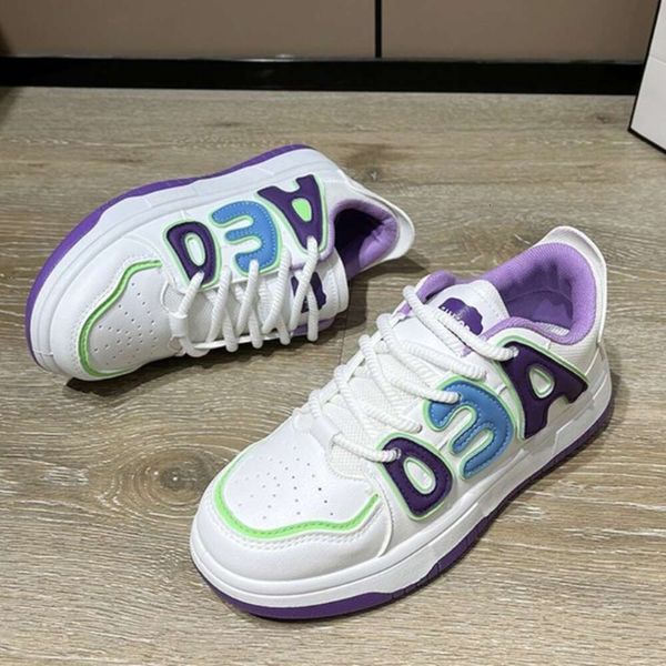 Color Matching Women Chunky Sneakers for Youth Girls Outdoor Trainers Female Ladies Thick Sole Casual Shoes Footwear dhshoesw