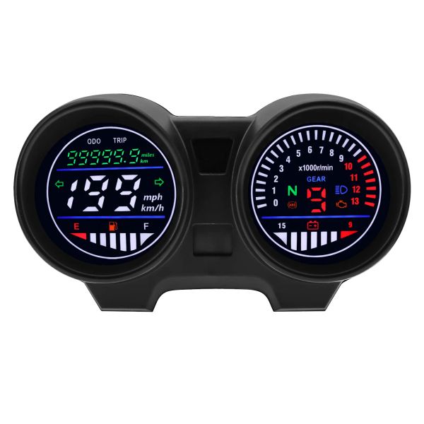 Motorcycle Speedometer Digital Dashboard LED Electronics Motorcycle RPM Meter for Brazil TITAN 150 Honda CG150 Fan150 2010 2012