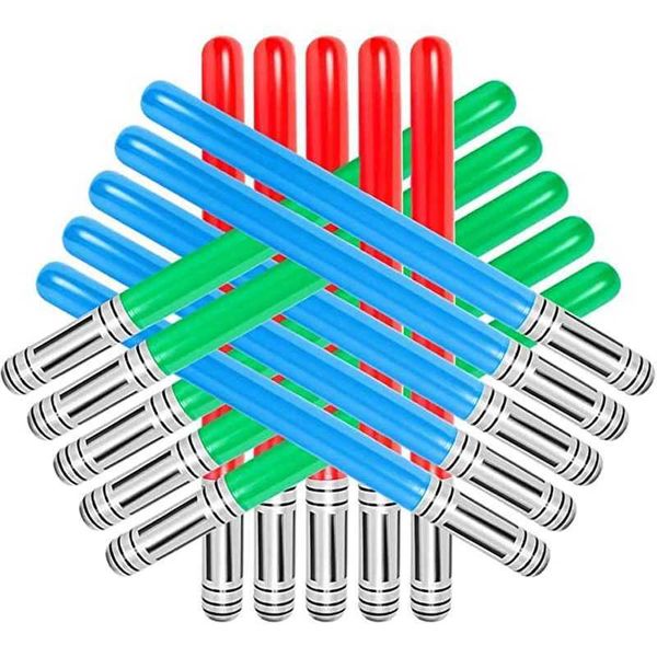 2Pcs Inflatable Toy Sword Long Stick Balloons Cosplay Party Favors For Kids Birthday Carnival Games Juegos De Fiesta Y240821