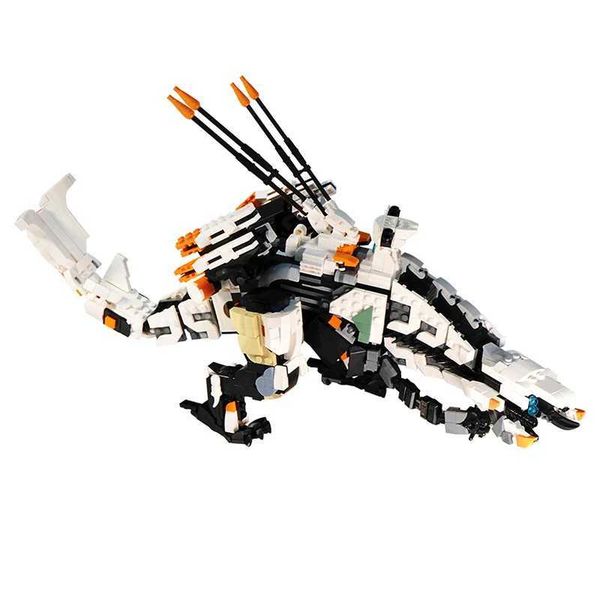 Model Building Kits Gobricks Moc Horizon Zero Dn Thunderj Forbidden West Monster Building Blocks Game Bricks Model Toys Building Blocks Sets