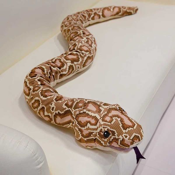 Simulated Python Plush Lovely Animal Hand Puppet Toys Stuffed Snake Dolls Home Decor Birthday Xmas Exquisite GiftsM240801