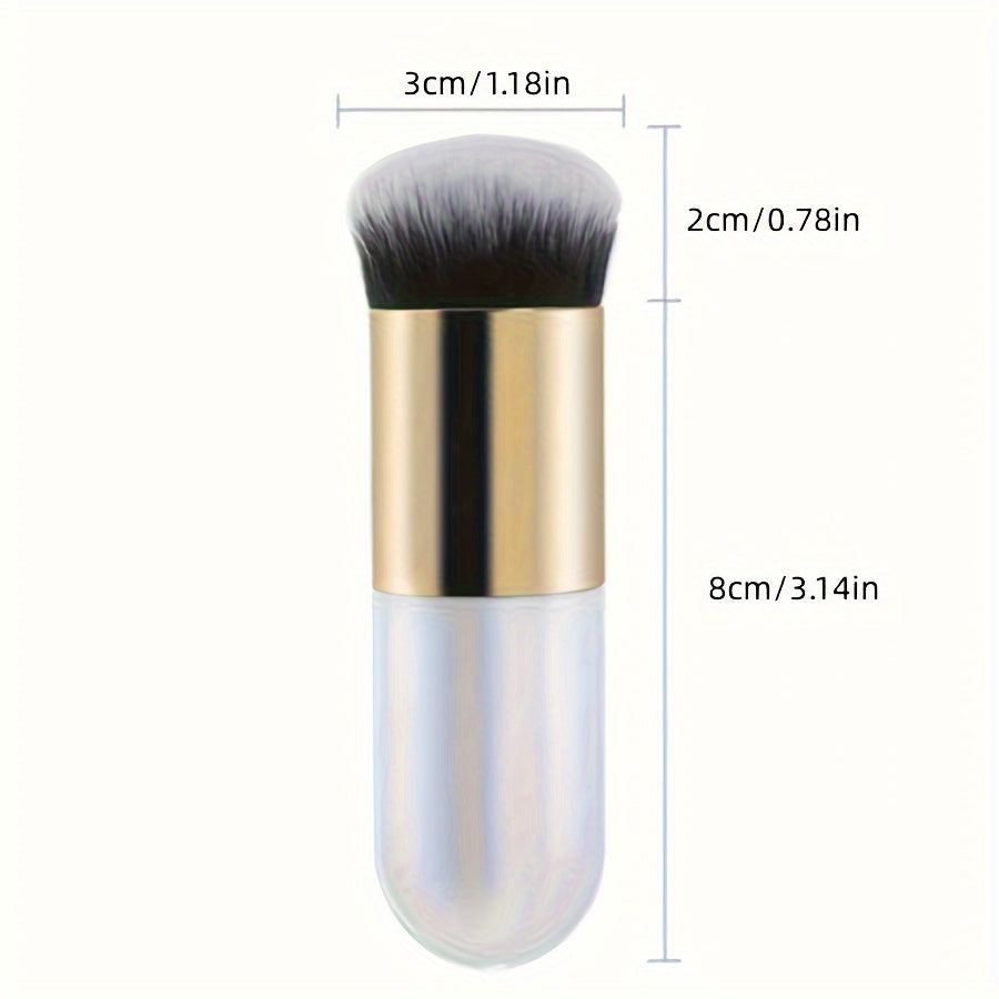 TEMU Professional Makeup Brushes, Soft Dense Synthetic Fibers, Fragrance-free, Foundation, Blush And Highlight, Types, Beauty And Personal Care