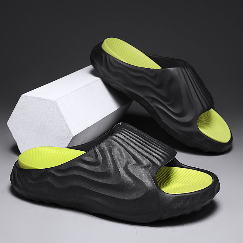 Fashion Men&#039;s Slippers Indoor Outdoor Sandals Beach Comfortable Soft Slides Casual Shoes Men Flip-flops Anti Slip Home Slippers