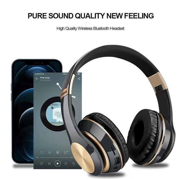 Bluetooth 5.0 Gaming Headphones Blutooth Music Foldable Earphone Bluetooth Wireless Earphones For Phone Wired Headset Gamer