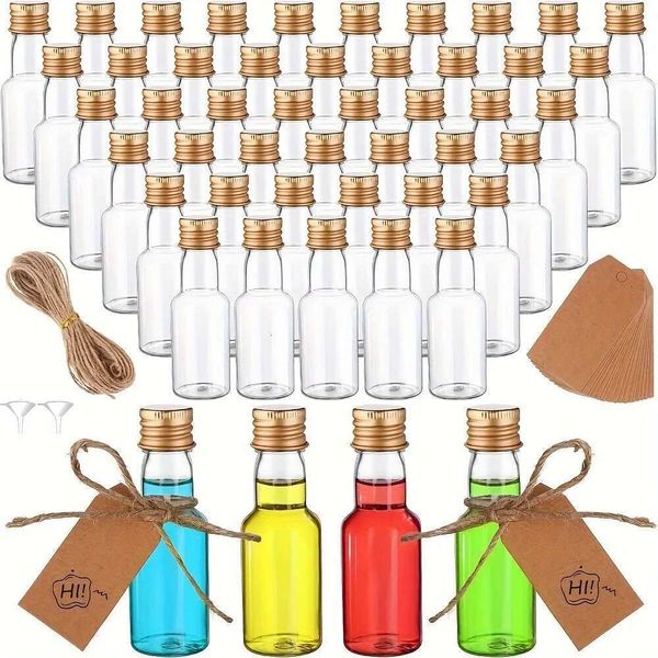 30Pcs 30-100Ml Reusable Portable Plastic Mini Bottles For Wine Juice Beverage Oil Seasoning Liquor Bottle Drink Containers