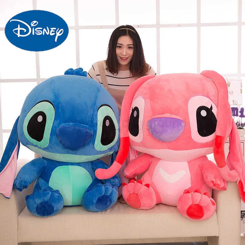 DISNEY 35-45-60cm Big Size Disney Giant Cartoon Stitch Plush Dolls Lilo Stitch Stich Plush Toy Doll Children Stuffed Toy Birthday Gif W250703