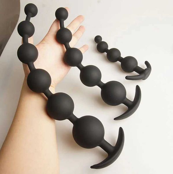 Other Health Beauty Items Anal bead ball long vacation penis training silicone anal butt but butt plug anal plug Butplug sxt anal precursor