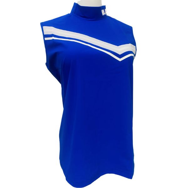 Sleeveless Women&#039;s Knit Top with Half-High Collar