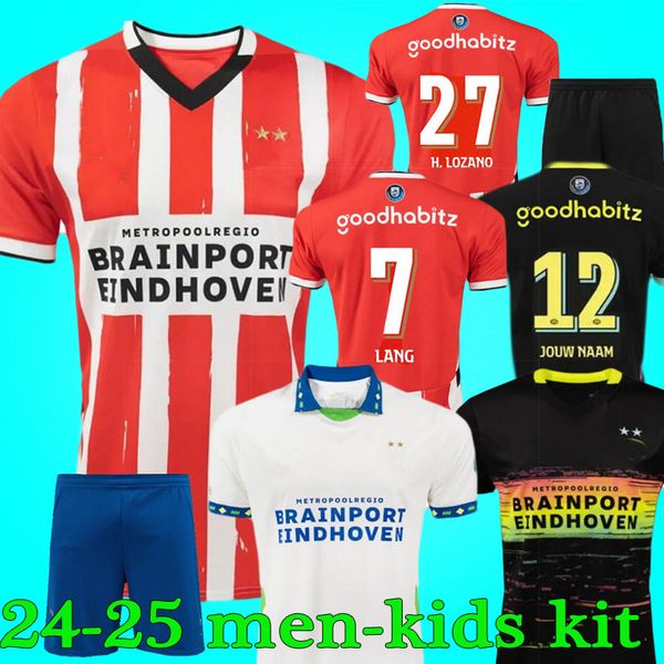 24 25 Eindhoven Away Soccer Jerseys Home Third Hazard FABIO Sia psvs Football Shirts 2024 2025 Kids Set TOP Adult men kids Kits LANG DEST DE