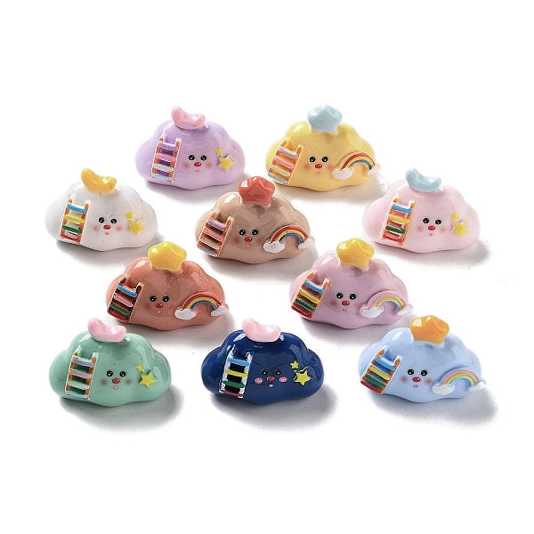 Resin 3D Rainbow Ladder Cloud Display Decorations