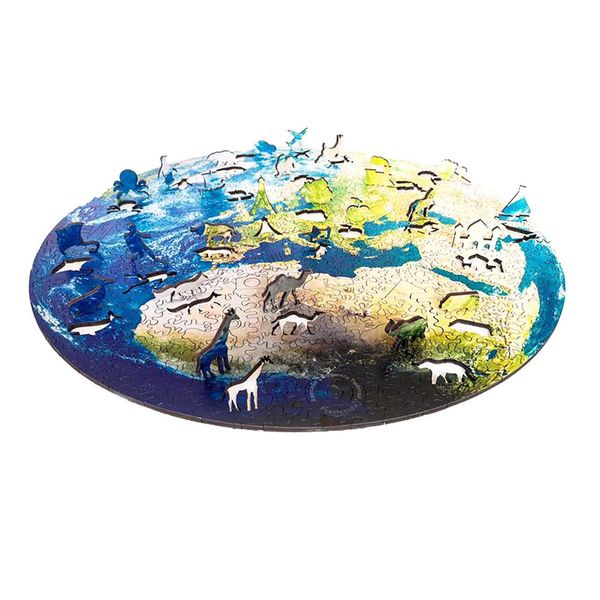 1000 Kits Pieces Jigsaw Puzzles Earth Moon Scenery Kids Educational Toy For Adults Round Space Stars Game Block Kit Drop Delivery Toy Otyi9