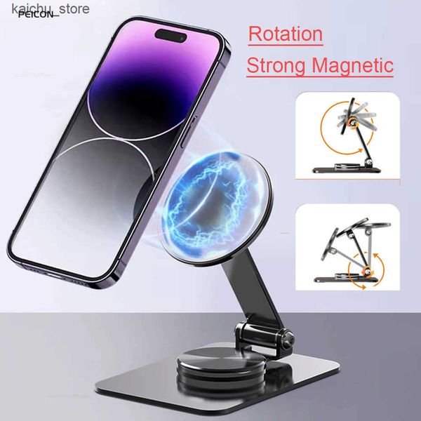 Cell Mounts Holders Holder for 16 15 14 13 12 11 X Max Desktop Magnetic Stand Mobile Phone Stabilizer J241217