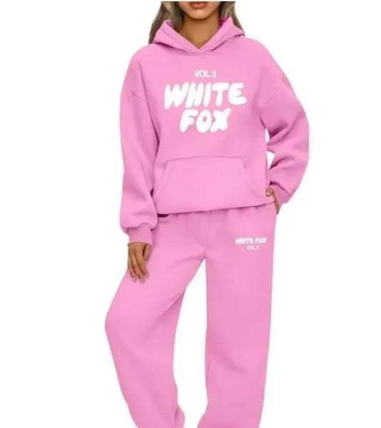 Womens Tracksuits White New Womens Sportswear Printed Hoodie Sportswear High Quality Casual Jogging Clothing Zipper Womens Sportswear