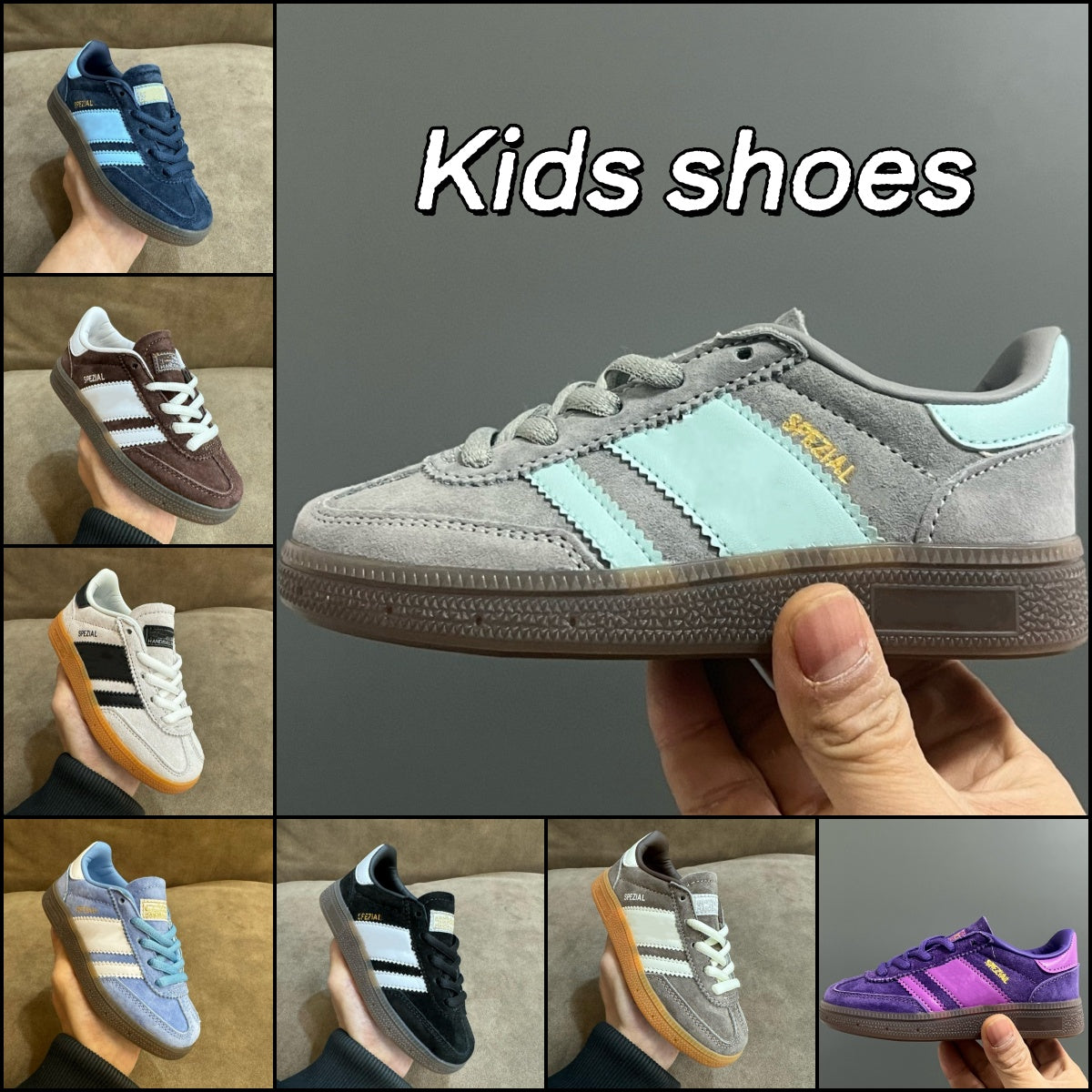Kids Designer sneakers OG Handball Toddlers for boy and girls Athletic Outdoor trainers Infants Children PS Pour Enfant Sapatos Run shoes 24-37