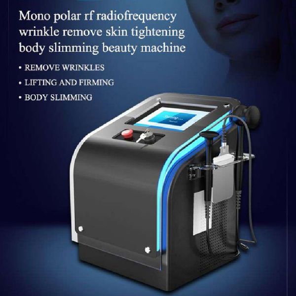 Radio frequency slim rf skin care beauty machine portable radiofrequency monopolar body shape spa equipment 2 handle