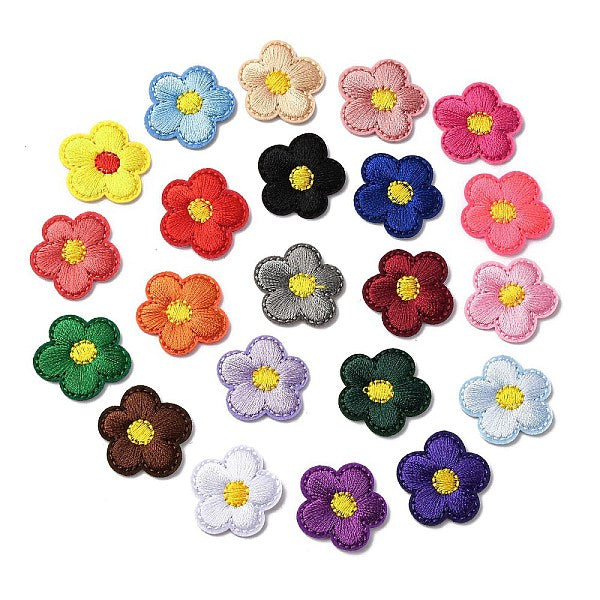 Toppe stirate-cucire in tessuto da ricamo in poliestere