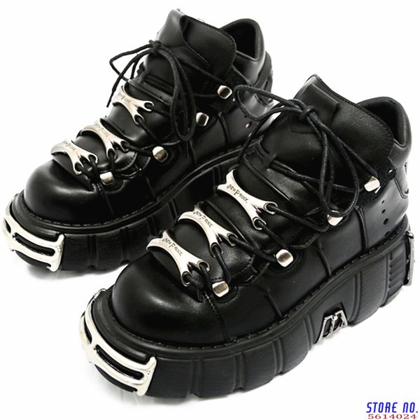 Women Sneakers Dress Punk Style Lace up CM Platform Shoes Woman Creepers Female Casual Flats Metal Decor Tenis Feminino ec