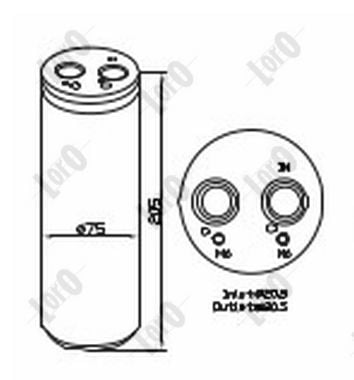 Dryer, air conditioning DEPO 053-021-0003
