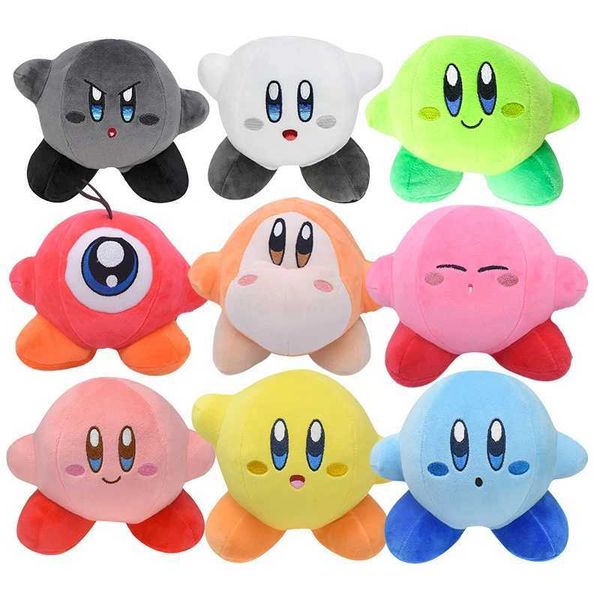 15cm Japan Anime Star Kirby Plush Stuffed Toys Figures Cute Soft Peluche Dolls Pendant Baby Birthday Gifts Kawaii Decor X241028