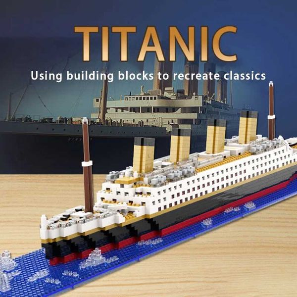 Titanic High Difficulty Building Blocks Particle Toy Puzzle Components Cruise Model Childrens Gift W250102