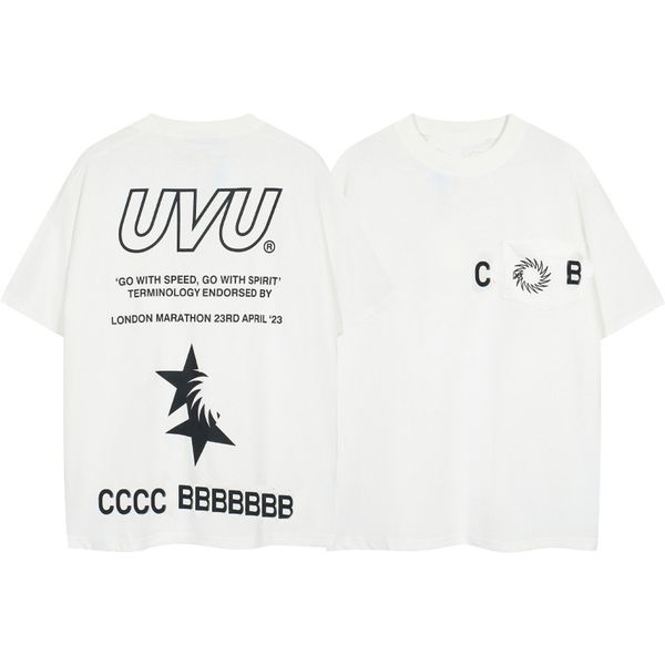 2024 Summer SS Tide Brand c CB b Designer clothing Mens TShirts Signature Letter Printed Casual Short Sleeve Men Women 100% Cotton Loose Com