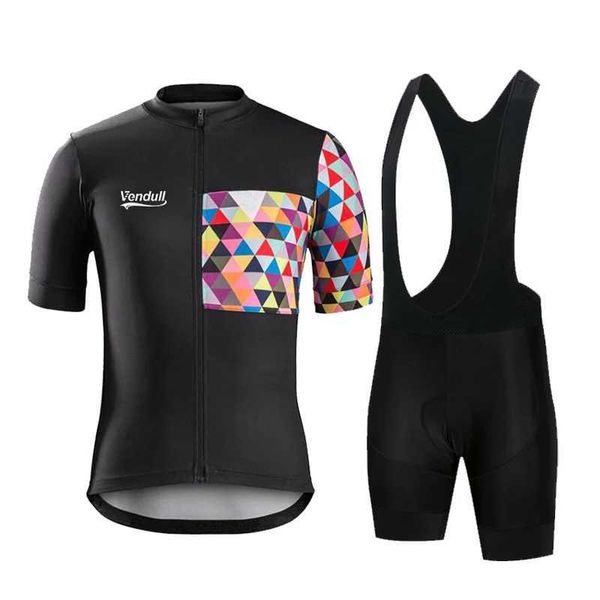 Cycling Jersey Sets 2023 Pro Cycling Set VENDULL MTB Bicycle Wear Maillot Ropa Ciclismo Bike Uniform Cycling Jersey Set Cycling Clothing H24