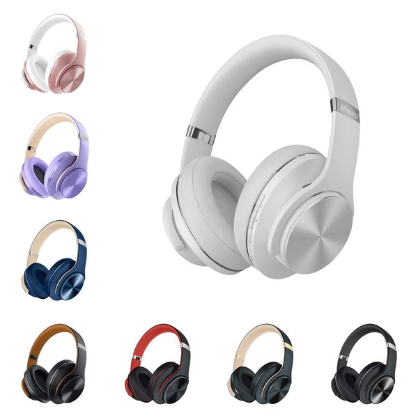 Vague 5 Bluetooth Headphones Wireless Headset 90 Hours Longlasting Noise Isolating HiFi Stereo Headphones with Mic Gaming Running Earphones