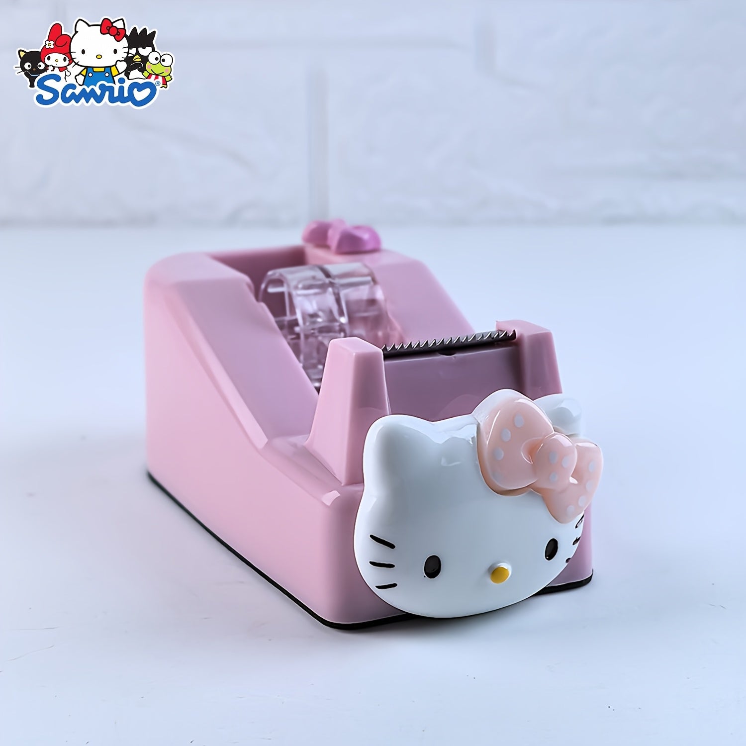 TEMU Cute Cat & For Hello Kitty Tape Holders - Colorful Desktop Tape Dispensers With Designs, Non-slip Abs Material For Organized , Office Supplies |
