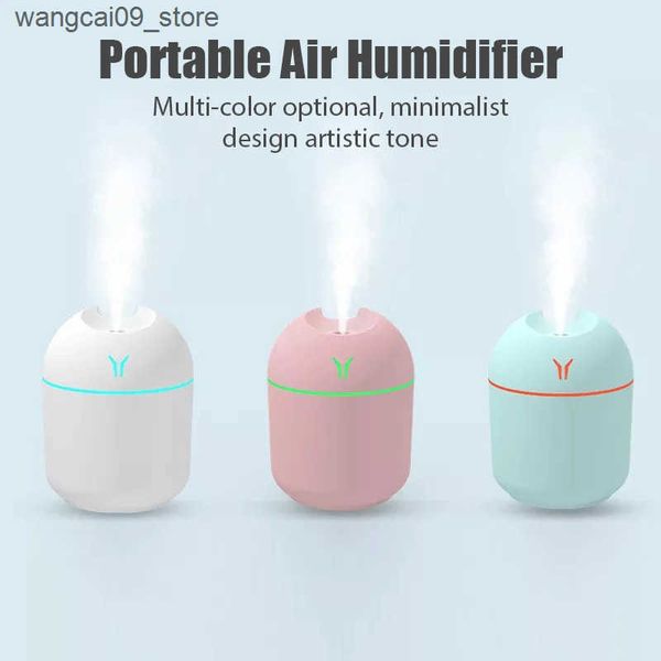 Humidifiers 250ML Humidifier Mini Aromatherapy Humidifiers Diffusers For Home Romantic Light USB Essential Oil Diffuser Car Purifier Air J24