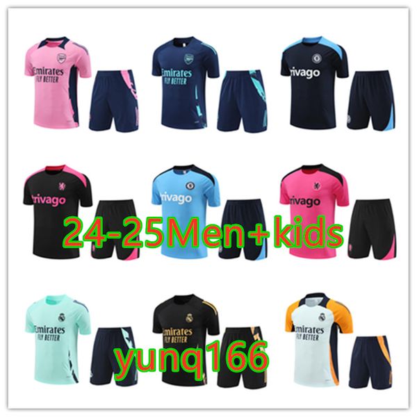 24 25 ArseN PEPE kids short sleeveS tracksuit SAKA ODEGAARD THOMAS TIERNEY SMITH ROWE 2024 Men Child football jersey training Sportswear kit