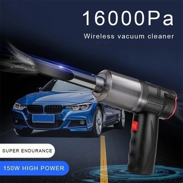 Electronics Robots Portable Wireless Handheld 16000Pa Cleaning Tools for Car Strong Suction Home Vacuum Cleaner and Air Blower 2in1 221031