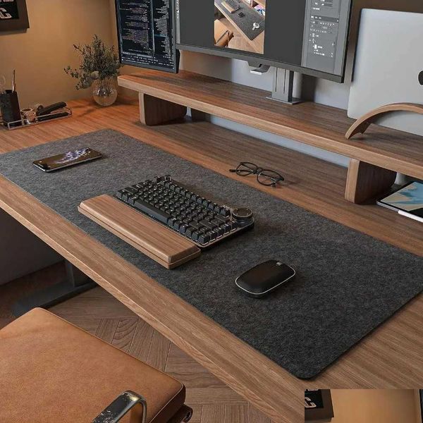 Mouse Pads Wrist Rests Game Accessories Felt Pad Large Writing Keyboard Anti Slip Home Office Uter Desktop Protector Drop Delivery Com Otifn