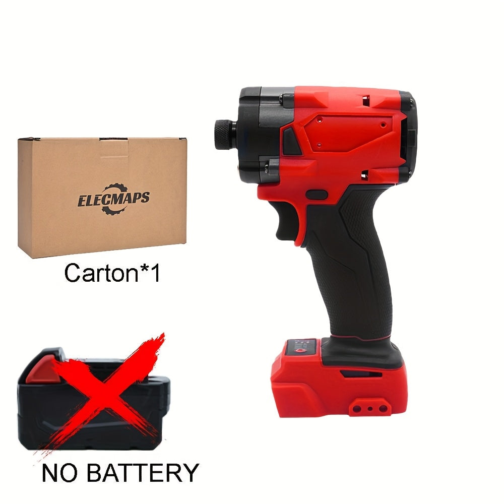 TEMU M18 System Compatible Brushless Lithium Impact Driver 14-inch Hex High Torque Power Tool, Christmas Gift