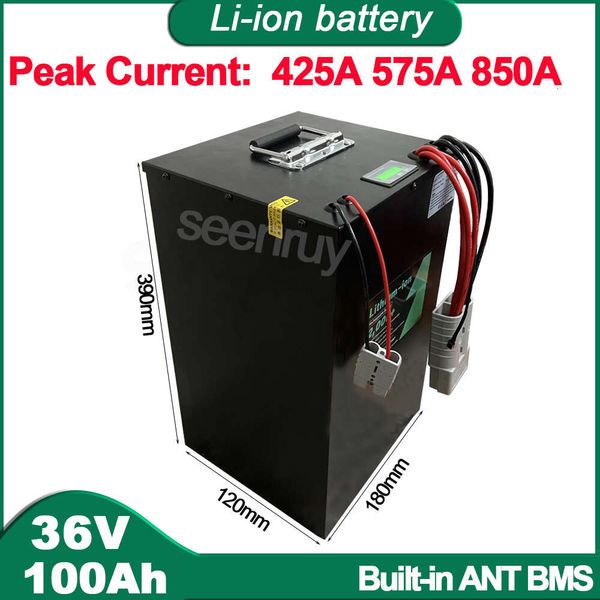 36V 100AH Li ion With Charger 230A 340A Lithium Polymer Battery Perfect For Electric Vehicle Tricycle Motorcycle Scooter