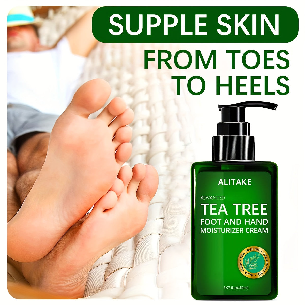 TEMU Foot Cream, Natural Plant Extracts, Gentle Moisturizer For Feet Hand Moisturizer -5.07 Oz- Gifts For Women Ships From Local Warehouse,