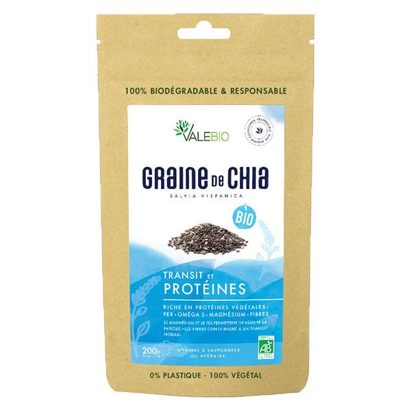 Valebio Graines de Chia Bio Super Food 200g
