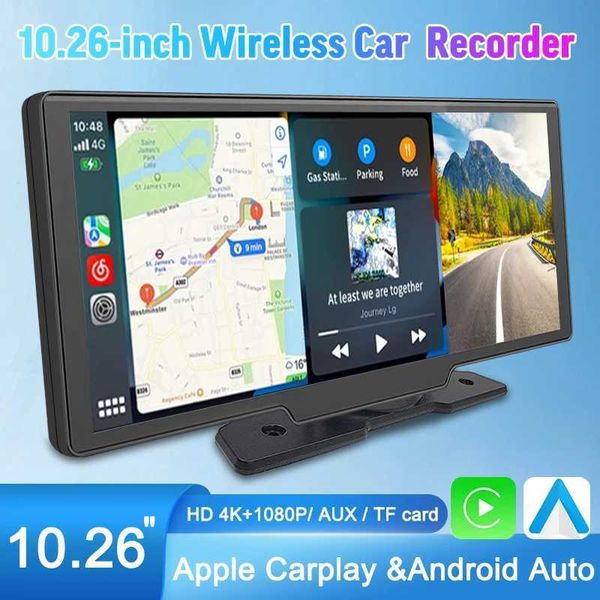 Other Electronics 10.26 inch Dashcam Wireless Carplay and Android Auto 4K front and rear cameras in car DVR GPS Navi Wifi recorder Bluetooth