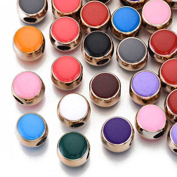 Uv placage acrylique perles européennes