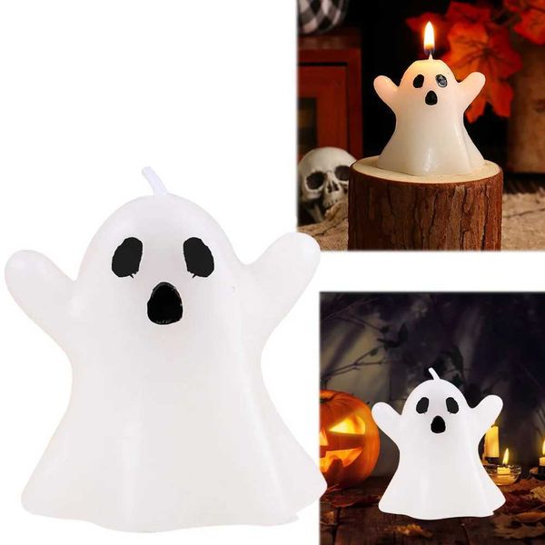 Candles Halloween Cute Ghost Candle Creative Ghost Fragrance Candle Multi functional Gothic Candle Decoration Family Bedroom CL241224