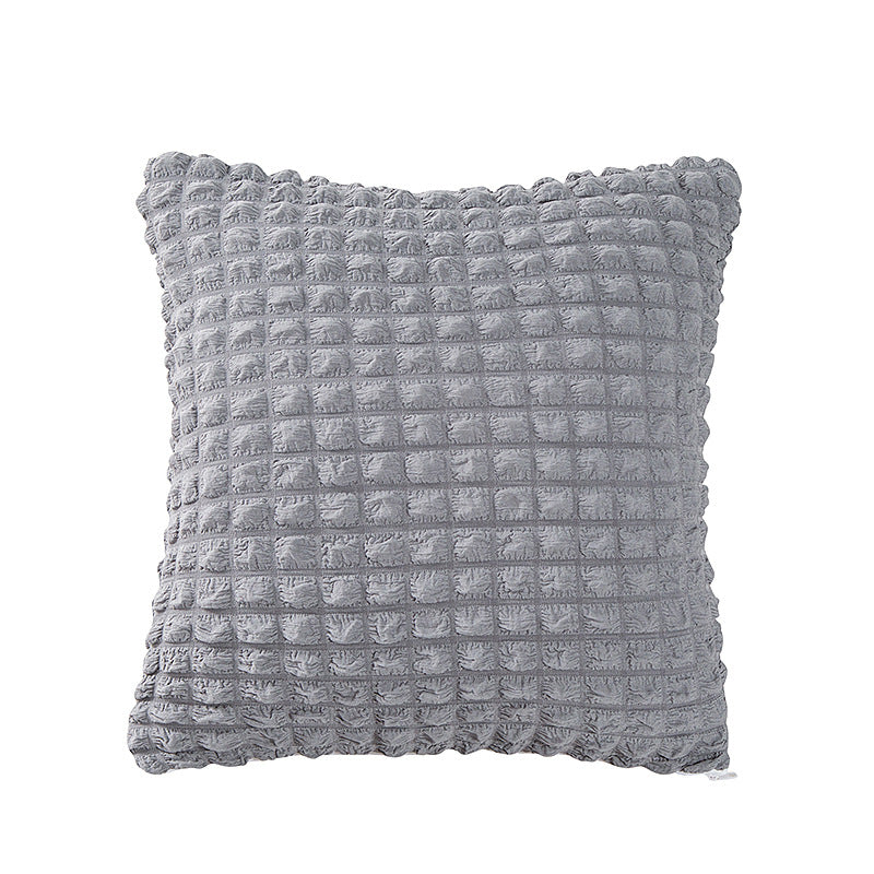 All-Season Cloud Bubble Textured Stretch Full-Cover Couch Cover, Grey - Pillow(1 pc)
