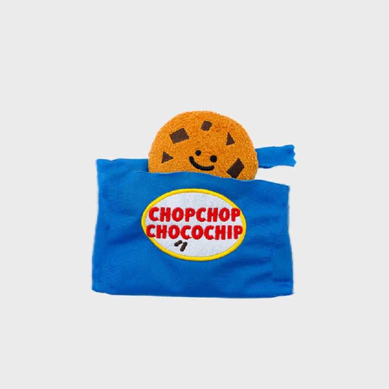 Plush Squeaky Snuffle Dog Toy - Bakery, Chocochip