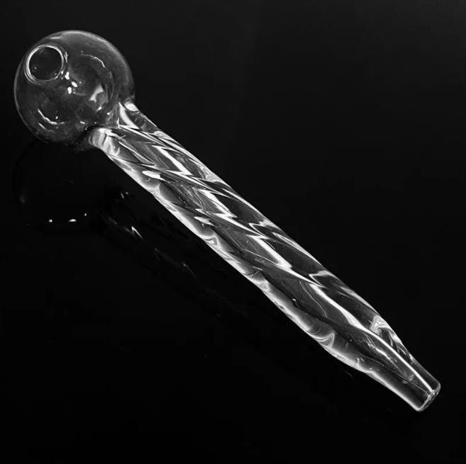 5.1 inch thread pipes design 30g Pyrex Glass Oil Burner Pipe Clear Color quality pipes transparent Great Tube tubes Nail tips
