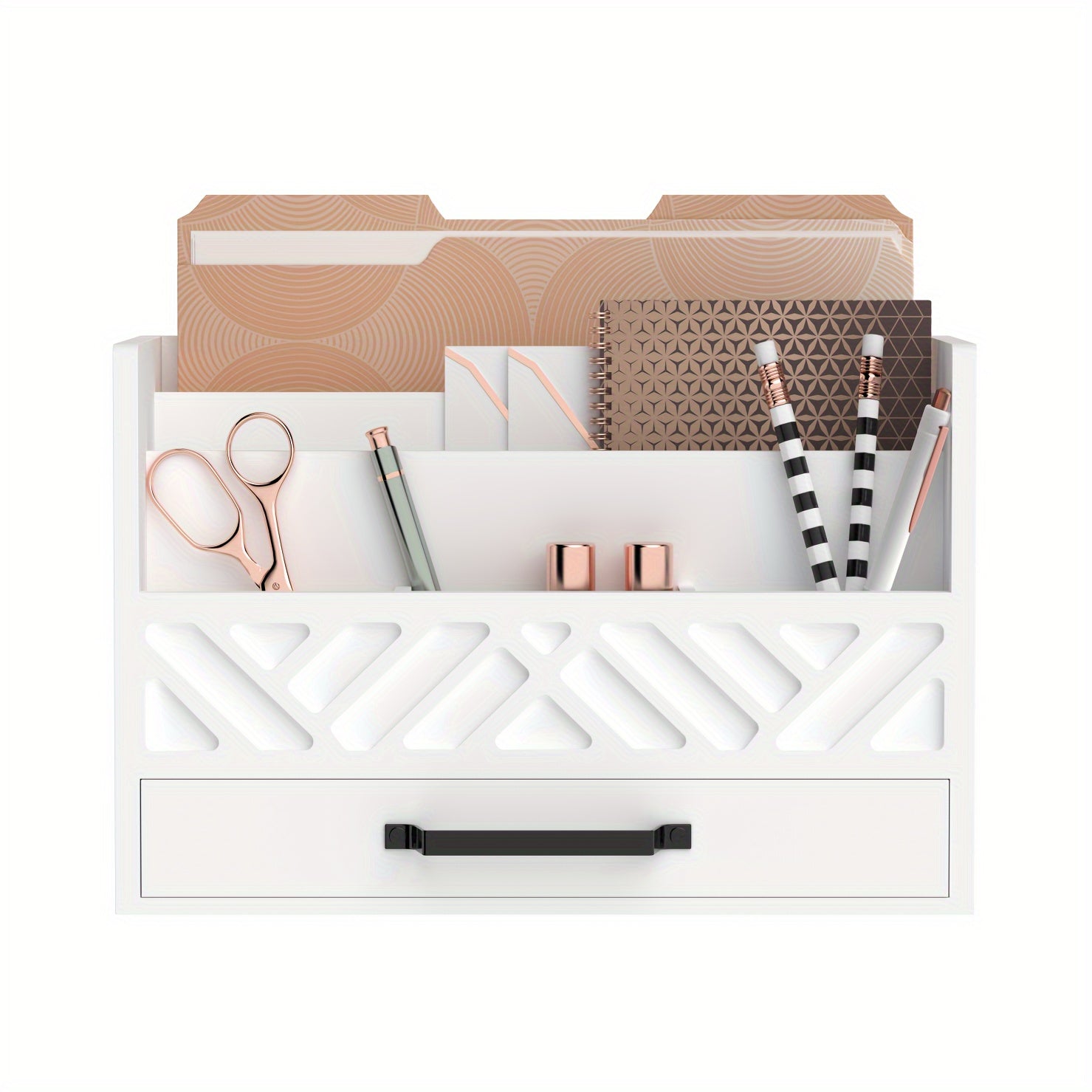 TEMU Jmhud 1pc Wooden Cosmetics Storage Box, Large-capacity Desktop Drawer-style Storage Box, Suitable For Offices, Living Rooms, Bedrooms And