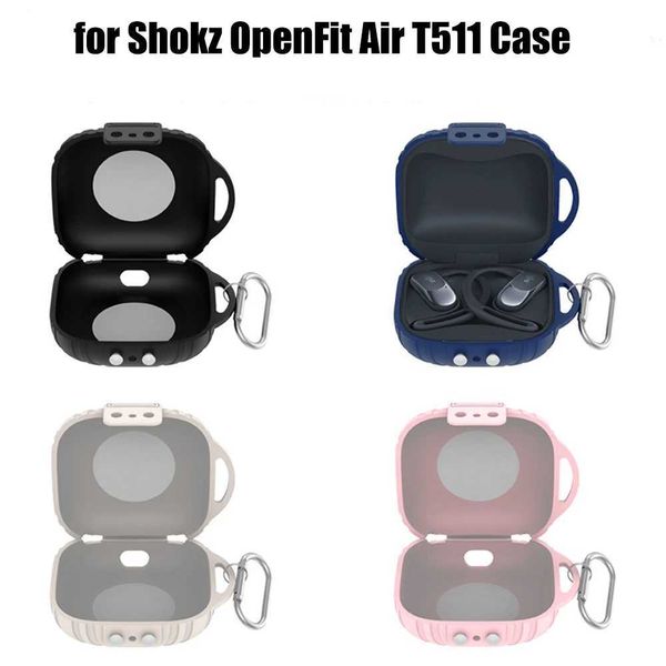 Soft Silicone Protective Case Anti-Scratch Shockproof Earphone Cover Headphone Accessor Protector for Shokz OpenFit Air T511 Y240810