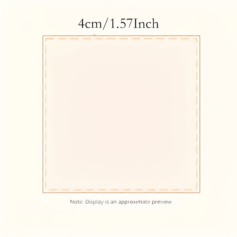 TEMU 100pcs Bulk Custom Stickers - Waterproof Vinyl Labels With Logo-text, Glossy Round-hexagonal-like (square Pattern) For Smartphones, Business