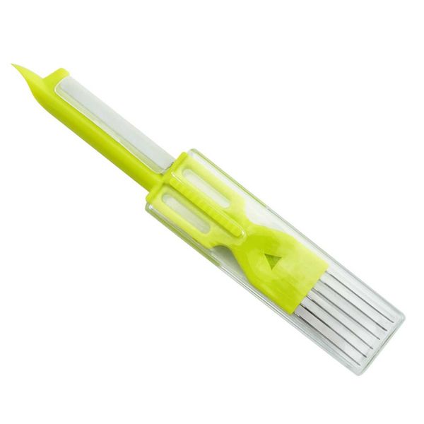 3-in-1 household chopper carrot peeler kitchen vegetable peeler Scallion cutter with stainless steel blades fruit peeler Y250113
