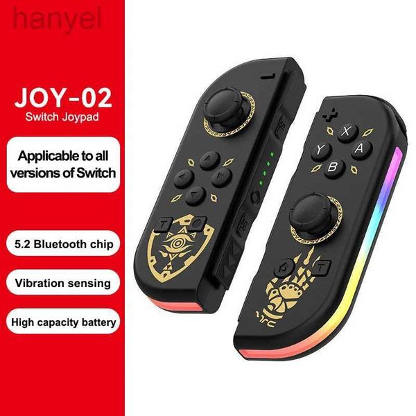 Game ContROllers Joysticks JOY-2 RGB Wireless ContROllers for Switch Joystick Support 6 Axis GyRO Wake Up Function MULti Color Joypad(L-R) G