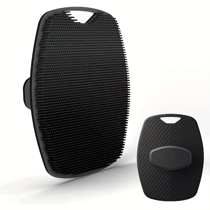 TEMU 1pc Exfoliating Silicone Bath Brush Portable Wall Mounted Shampoo Face Washing Cleaning Gadget