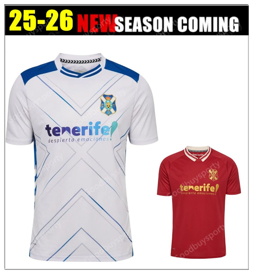 2526 CDTenerife Centenary Kit soccer jerseys Elady Shashoua Mellot Michel Mollejo 2026 camisetas de futbol football shirts ENRIC GALLEGO MO DAUDA